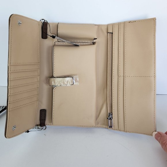 Guess - Campo Mini - Wallet/Purse/ Crossbody Purse - Cocoa - New with Tags - Picture 6 of 9